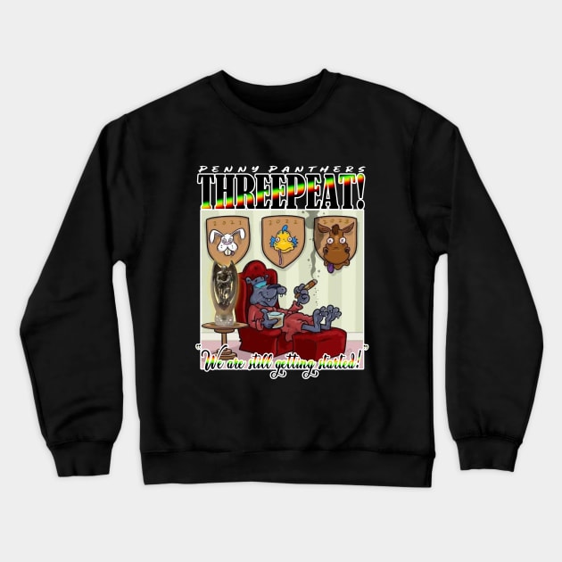 OG FOOTY - Penny Panthers Premiers - THREEPEAT! Crewneck Sweatshirt by OG Ballers